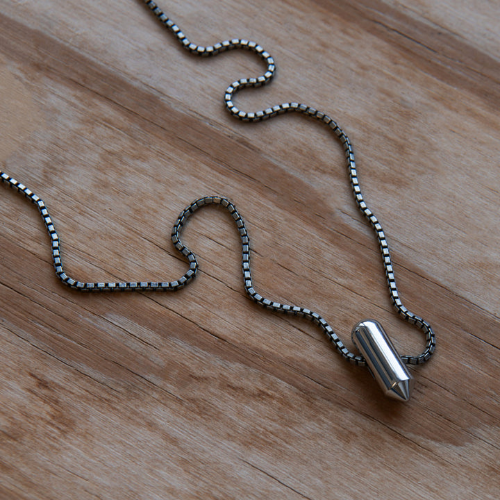 Sterling silver necklace for men. Wear it casually or layer it up.