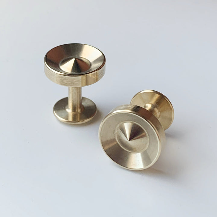 Alvar brass cufflinks