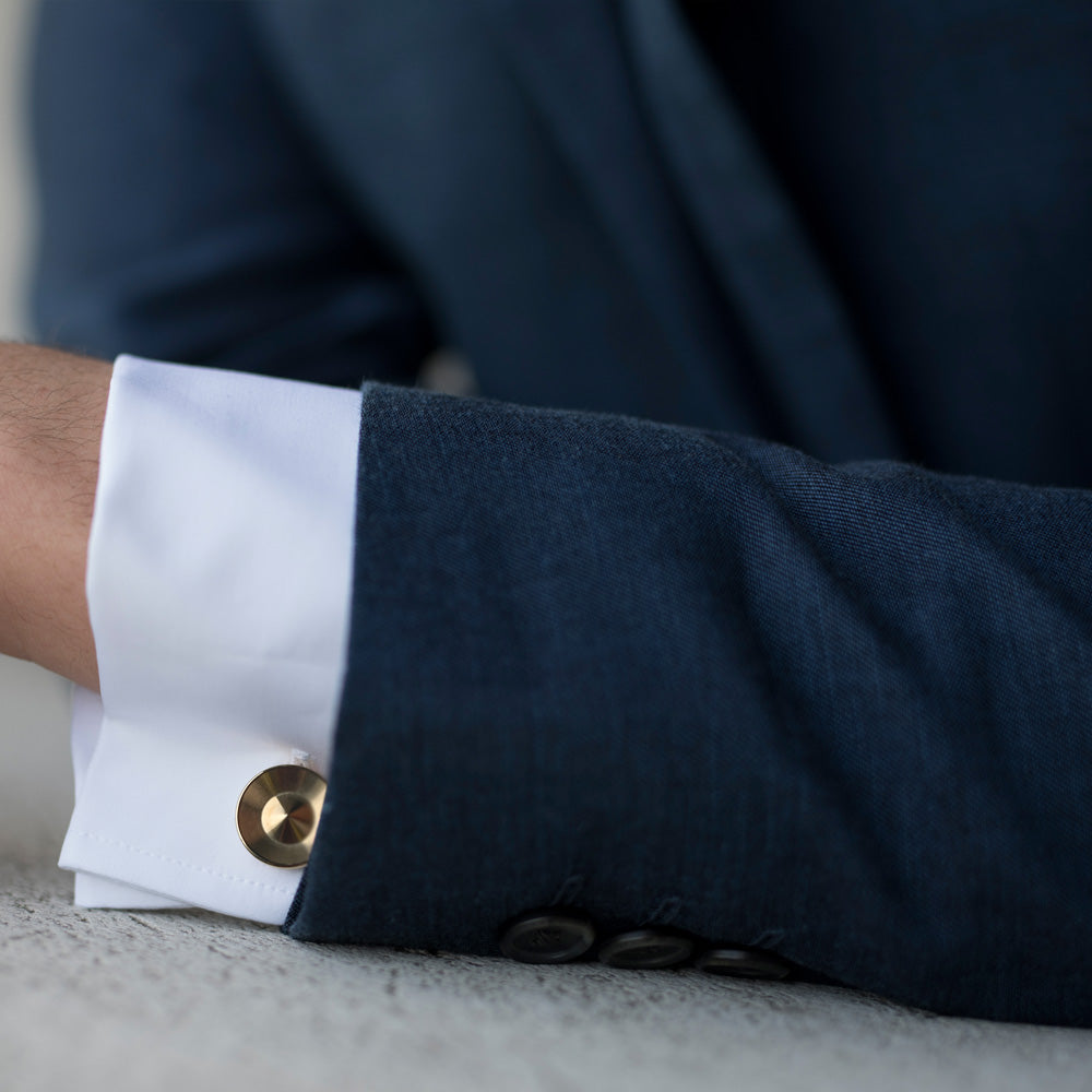 Alvar brass cufflinks