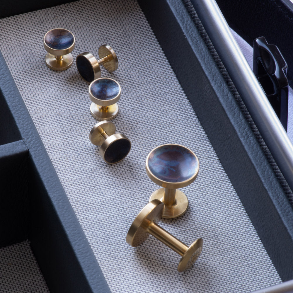 Bayley Quink brass cufflinks