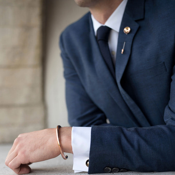 Alvar brass cufflinks