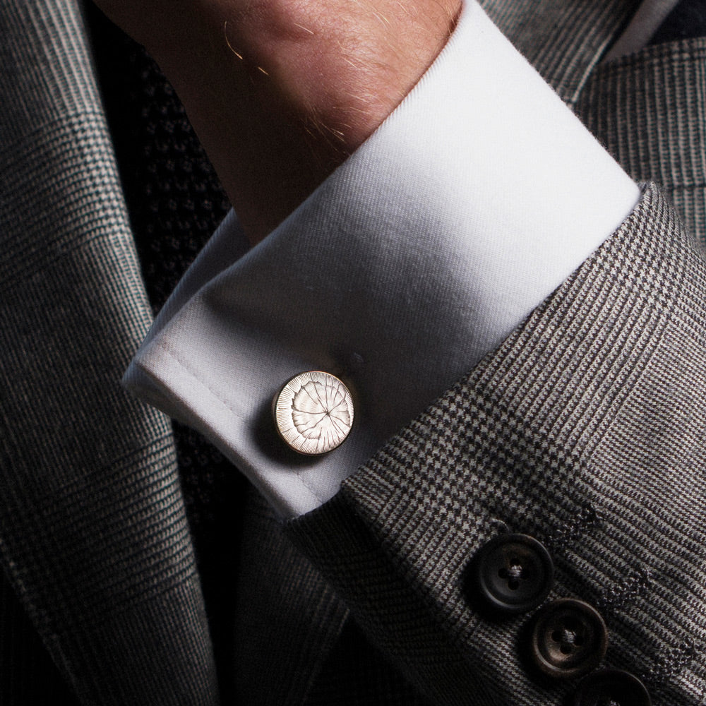 Edition - Oak Hand Engraved brass cufflinks