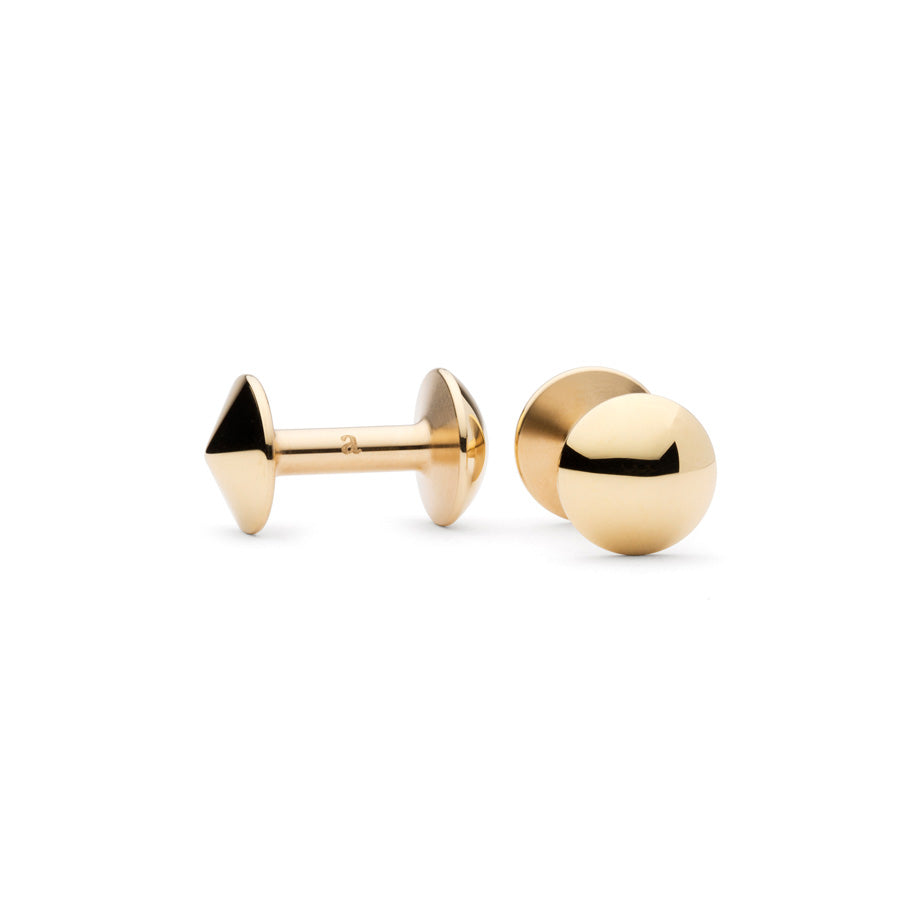 Alice Made This | Austin Minimalist Brass Cufflinks